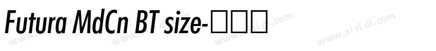 Futura MdCn BT size字体转换